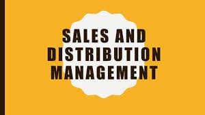 Sales & Distribution Management[IGSB MKT III]