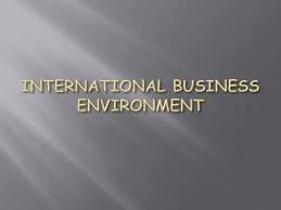 International Business Environment[IGSB HR III]